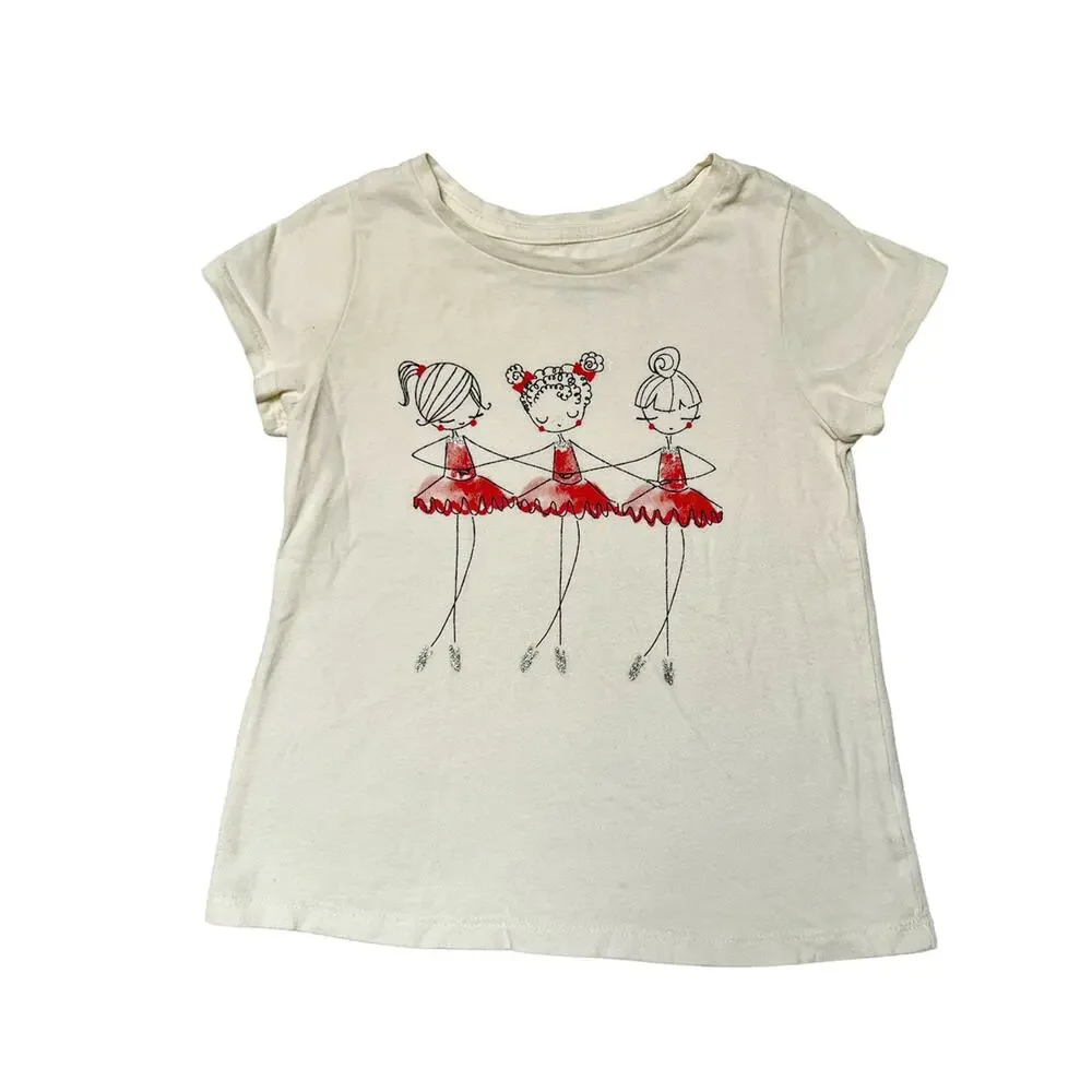 Gap Ballerina Graphic Shirt Size 5